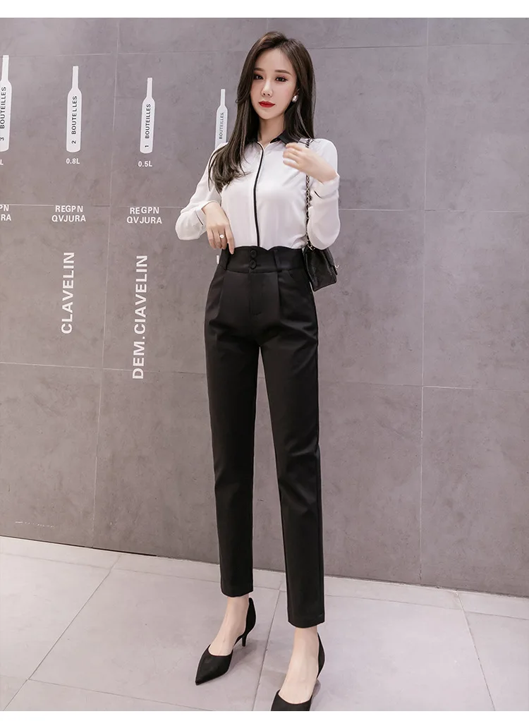 joggers Womens Formal Pencil Pants Office Ladies Work Wear Suit Pants Female Casual Slim Business Trouser Spring Autumn Pantalones Mujer ladies cropped trousers