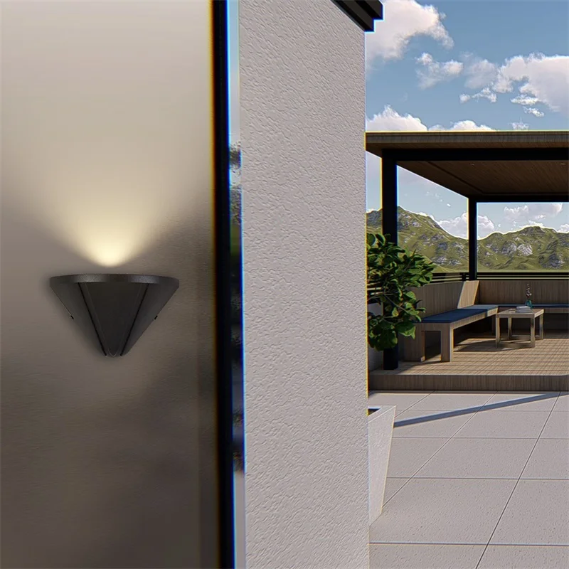AOSONG патио настенное бра черное наружное освещение водонепроницаемое