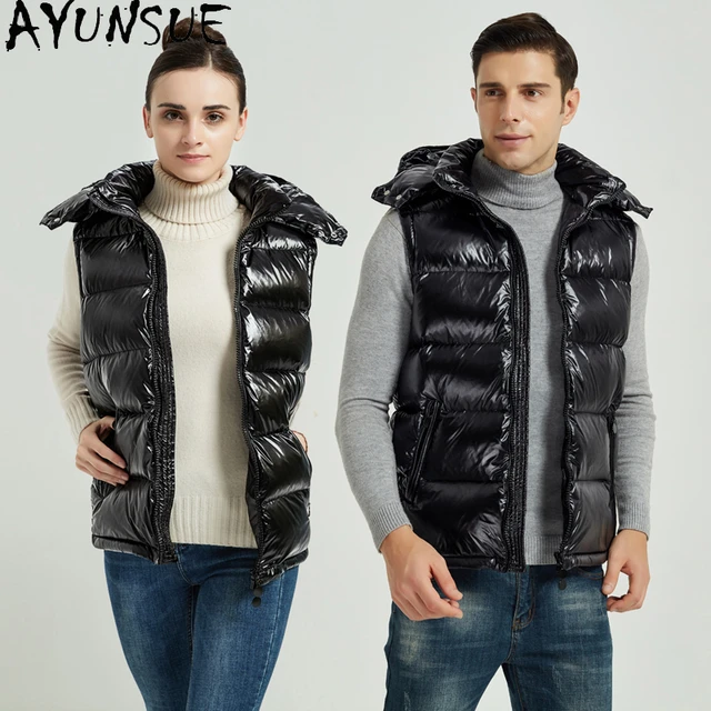 Mens Vest Jacket New Winter Embroidery Letters Warm White Duck Down Puffer  Vests Sleeveless Jackets Male Casual Homme Brand - AliExpress