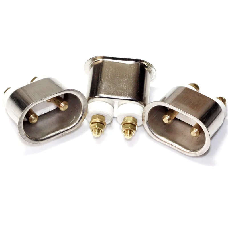 Electrical Socket Power Socket Plug Adapter Power Plug Adapter 5mm 6mm IEC C8 ceramic wiring industry socket plug high temperature c7 male female Connector electric oven power outlet 35A 600V