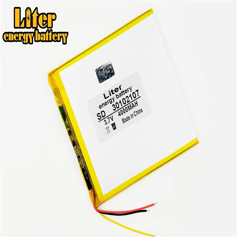 3.7V 3 line lithium polymer battery 30102107 4000MAH mobile power DIY tablet computer x80
