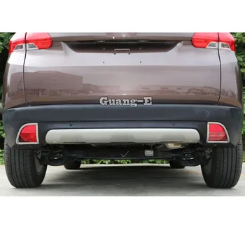 

For Peugeot 2008 2014 2015 2016 2017 Top Detector Frame Styling ABS Chrome Trim Back Tail Rear Fog Light Lamp Frame Sticks 2pcs