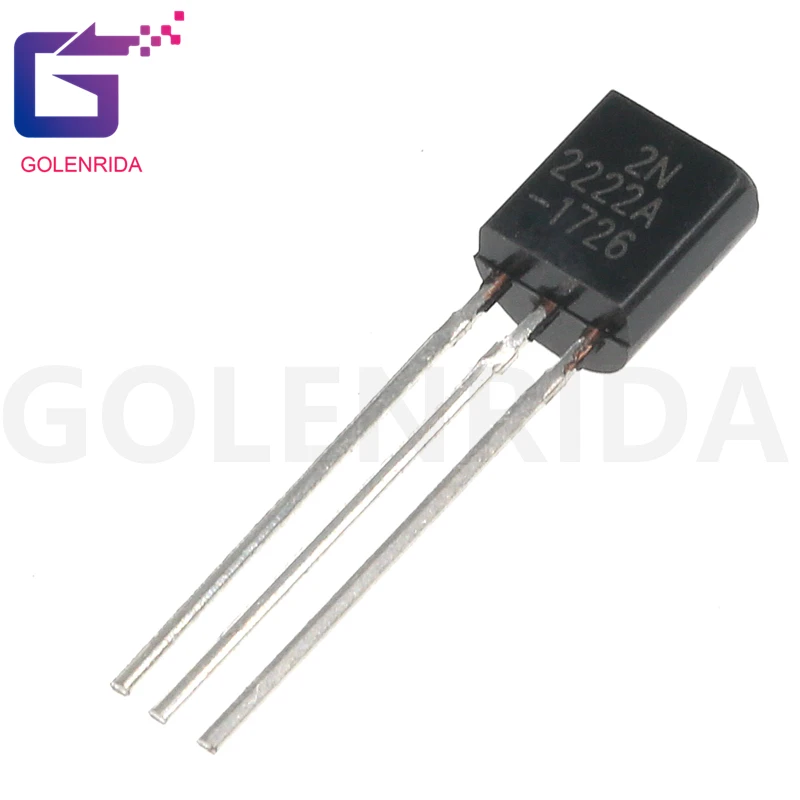 100 шт 2N2222 2N2222A TO-92 TO92 транзистор | Электронные компоненты и принадлежности