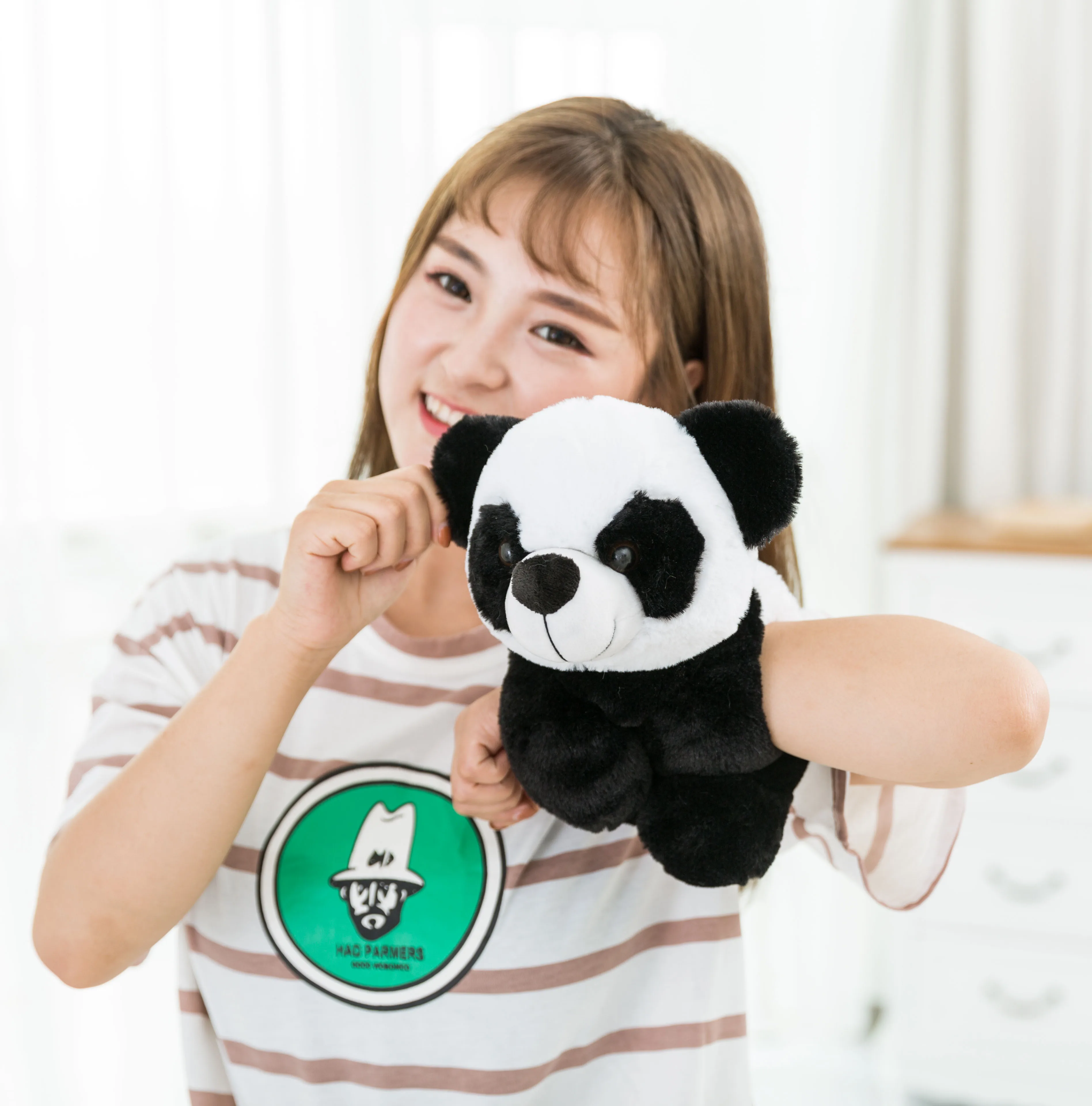 Magic Wrist Bear & Panda & Elephant Plush Toys Quality cotton stuffed animal 