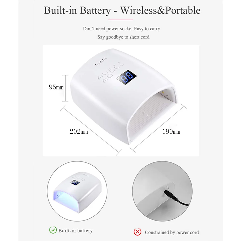 Сушилка для ногтей 60 Вт 30 светодиодов|Сушилки ногтей| |