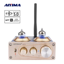 AIYIMA aptX Bluetooth 5,0 ламповый предусилитель 6J1 вакуумный ламповый Предварительный усилитель DIY стерео домашний усилитель мощности Предварительный усилитель с регулятором тона