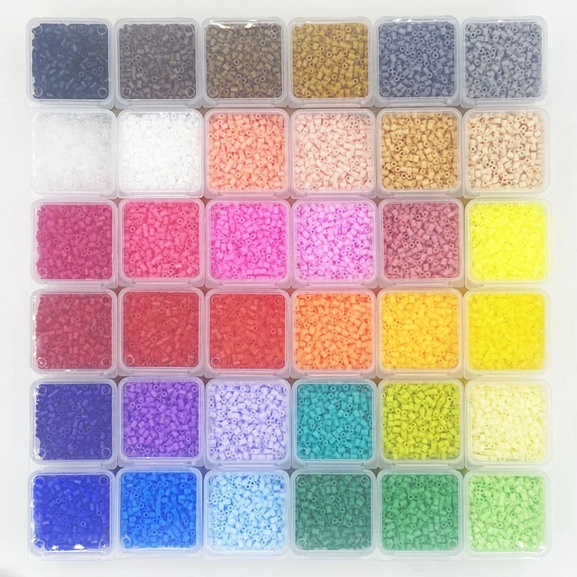 10000pcs 2.6mm mini Perler Iron beads hama beads kids DIY colormixing white  black color fuse beads learning toys for children