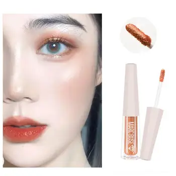 

Fashion Girl Natural 5 Color Diamond Shining Glitter Eye Shadow Liquid Waterproof Shining Liquid Eyeshadow Makeup Beauty Tools