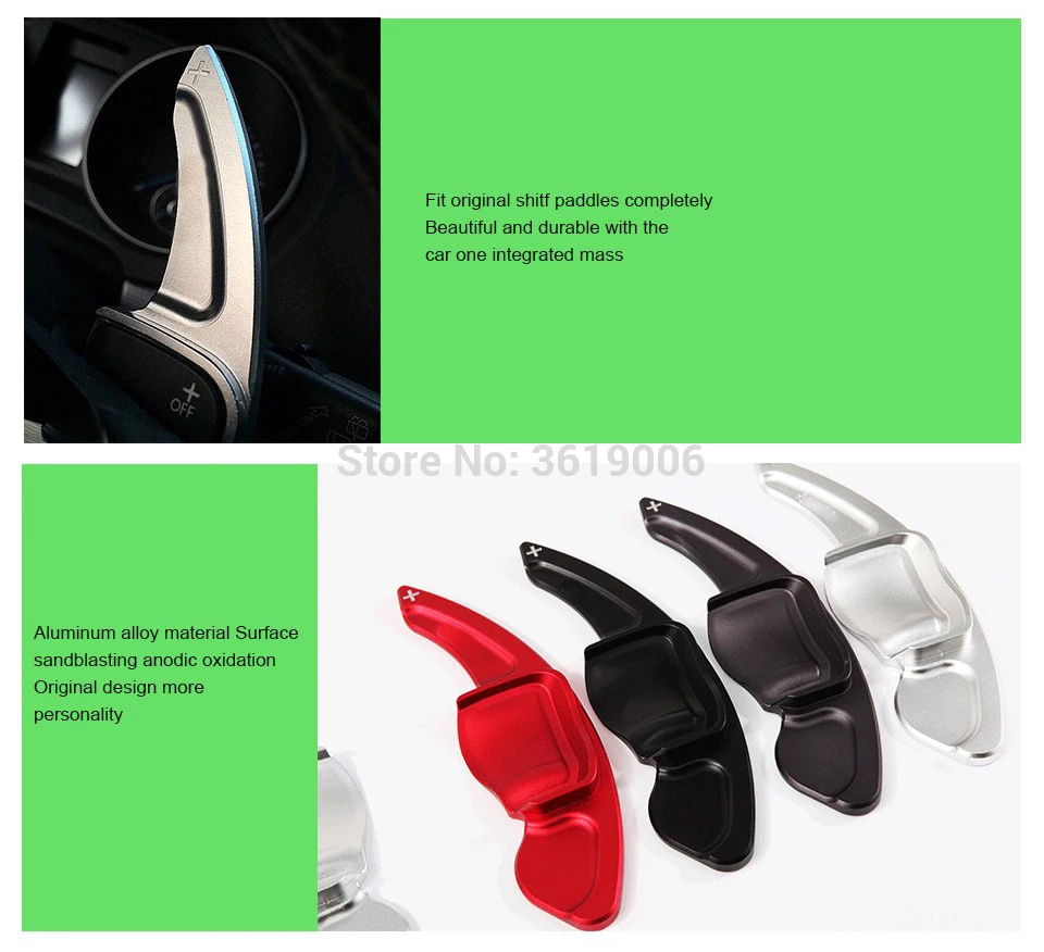 2pcs Steering Wheel Aluminum Shift Paddle Shifter Extension For VW Lavida 2013- Car-styling