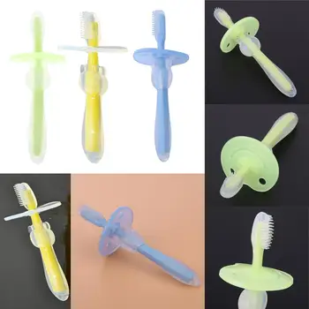 

1pc Kids Soft Silicone Training Toothbrush Newborn Baby Children Dental Oral Care Tooth Brush Tool Baby Kids Teething Teether