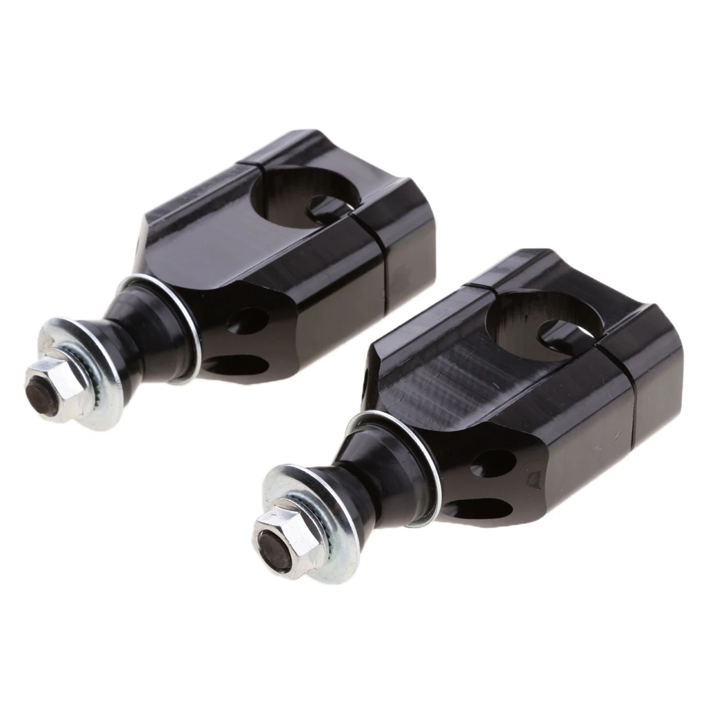 2x 28MM 1 1/8' Handlebar Riser Mount Clamps Motorcycle Dirt Bike ATV Black
