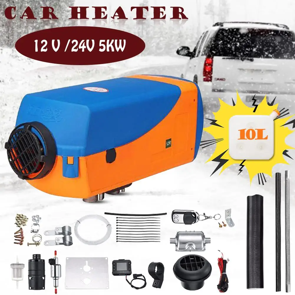 

Car Heater 5KW 12V/24V Air Diesels Heater Parking Heater With Remote Control LCD Monitor for RV Motorhome Trailer Trucks Boats