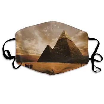 

Dustproof Washable Reusable Egyptian Pyramid Mouth Cover Mask Protective Warm Windproof Mask