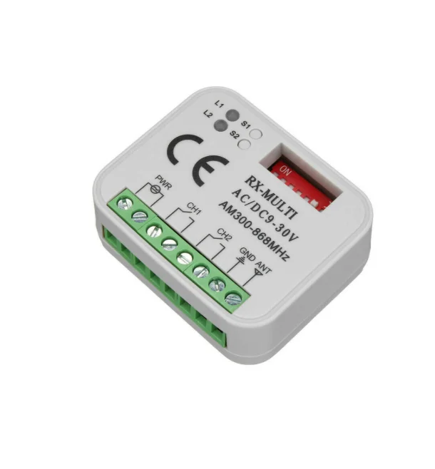 RX MULTI 300-900MHZ AC DC 9-30V receiver suits BENINCA BERNER HORMANN MARANTEC 868mhz remote control 433mhz