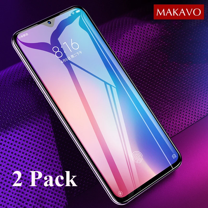 

2 Pack For Xiaomi Mi 9 Lite Tempered Glass Film Slim Armor Front Full Cover Screen Protector For Xiaomi Mi9 Lite Black