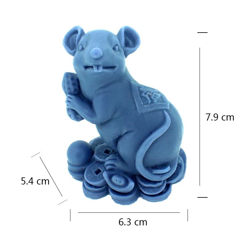 Силиконовая форма для мыла Lucky Mouse 3D Полимерная ручной работы|resin mould|handmade soap mold3d