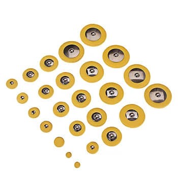 

Pack of 25pcs Saxophone Woodwind Leather Pad Yellow for Alto Sax replacement