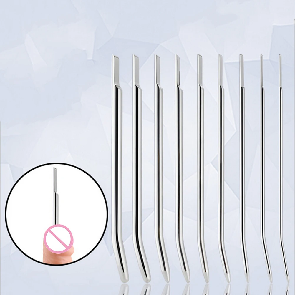 4/5/6/7/8mm Electro Shock Penis Plug Catheters Sounds Urethral Dilators Masturbator Stainless Steel Sex Product For Men