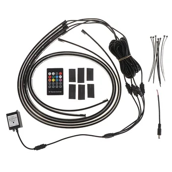 

RGB LED Strip Under Car Tube Underbody Underglow Glow System Neon Light Remote