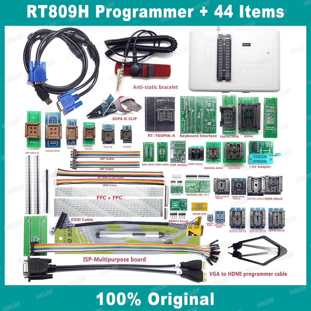 RT809H Programmer + 44 Items