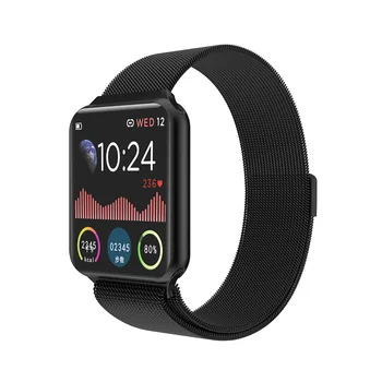 

Bakeey GW08 Full Screen Touch Heart Rate Blood Pressure Monitor Wristband Weather Push Music Control IP68 Waterproof Smart Watch