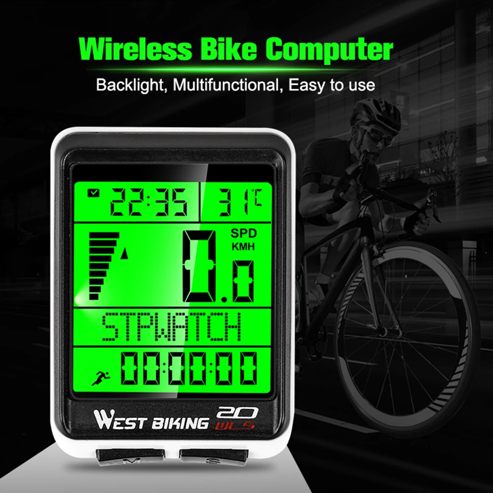 Waterproof Bicycle Computer Wireless MTB Road Bike LED Odometer Multifunction Cycling Speedometer Bike Computer 5 Language
