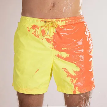 

Magical Change Color Beach Shorts Summer Men Swimming Trunks Swimwear Swimsuit Quick Dry bathing shorts Beach Pant 2020