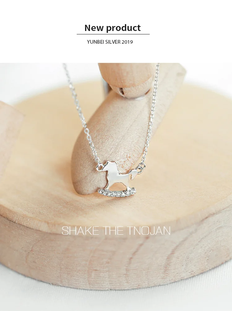Trojan Necklace Women's Fine Silver Cute Pendant Elegant Students Small Numerous Net Red GIRL'S Heart Simple Korean-style Choker