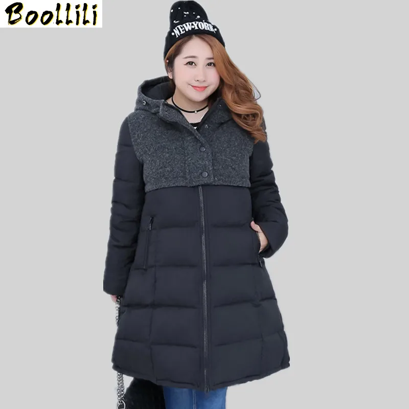 

Женский белый пуховик Boollili на утином пуху, красное толстое пальто, женская зимняя куртка, Женская парка, макси размер 10XL, Casaco Feminino