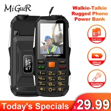 Портативная рация, телефон MiGueR F8, водонепроницаемый ударопрочный, двойная карта, 2,4 дюймов, 3600 мАч, внешний аккумулятор, фонарик, мощный сигнал, мобильный телефон