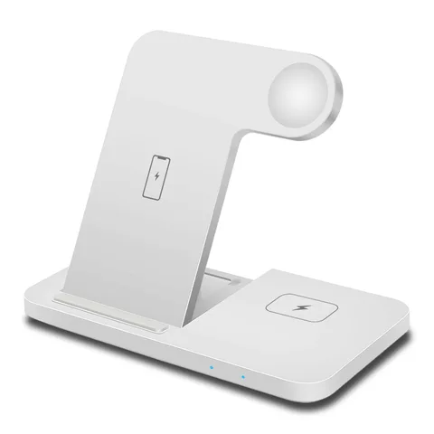 15W 3 In 1 Fast Qi Wireless Charger Dock Station for iPhone 11 X XS XR 8 Apple Watch SE 6 5 4 3 2 Airpods 2 Pro Charger