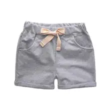 4 цвета детские однотонные брюки для детей по колено шорты для девочек детский комплект одежды из хлопка для мальчиков Шорты для мальчиков