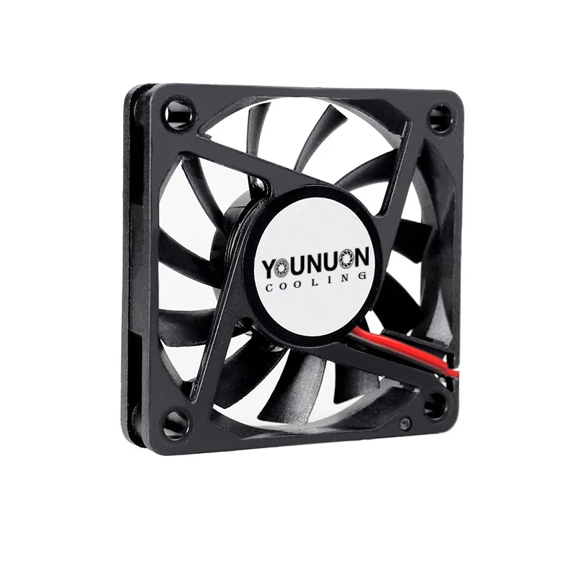 Younuon-ventilador sem Escova Manga e Rolamento de Esferas Duplo dc 5v 12v 24v 60 mm 6cm 60x60x10 mm 6010 Peças - Imagem 2