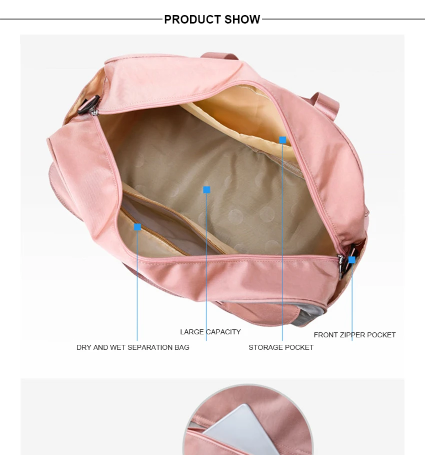 Розовая сумка для обуви Женская спортивная сумка из парусины профессиональные большие спортивные сумки для фитнеса тренировка йоги спортивная сумка для хранения багажа дорожная сумка