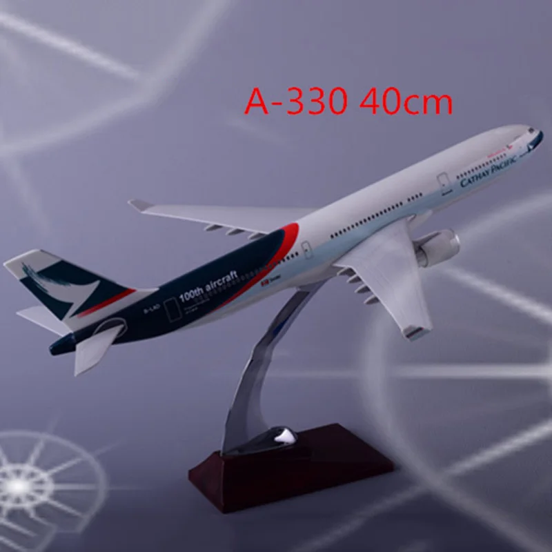 40 см 1: 172 масштаб Airbus CATHAY Пасифик эйрлайнз A330 авиационная модель самолета w базовый сплав самолет коллекционная