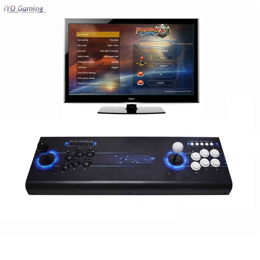 US $113.09 IYO Pandora Box 3D 4018 in 1 Arcade Console Save Function USB Joystick Arcade Buttons 2 Players Controller Retro Arcade Game Box