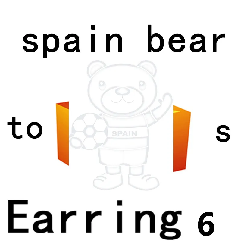 

EARRING 6 NEW Store Event Exit Spree To Send Gifts Randomly 925 Sterling Silver Spain Bear Jewelry Contact Me To The Catalog Buy