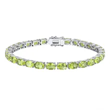  GZ ZONGFA Pure 925 Sterling Silver Women's Hand Bracelets Wholesale Natural Topaz Peridot Amethyst Gem Fine Jewelry 
