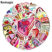 

50pcs Birthday Cake Cartoon scrapbooking Stickers packs Waterproof Skateboard Suitcase Guitar Graffiti decals pasters Kid Toy
