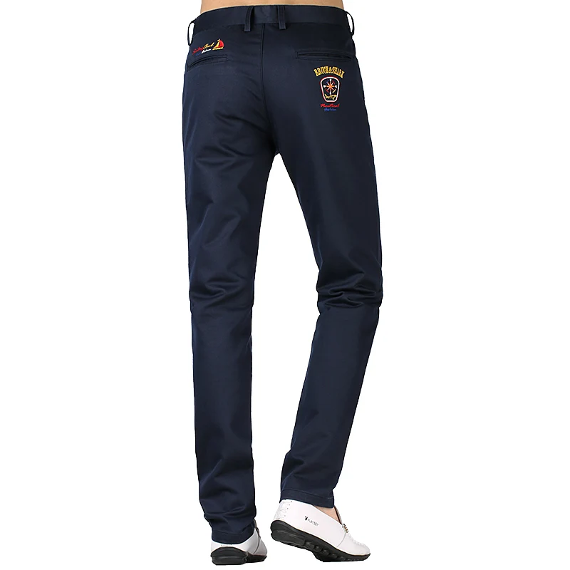 Blog Winter Pants Men Classic Casual Elastic Long Trousers Male Cotton straight embroidery warm Work Pant thick men's size 28-42