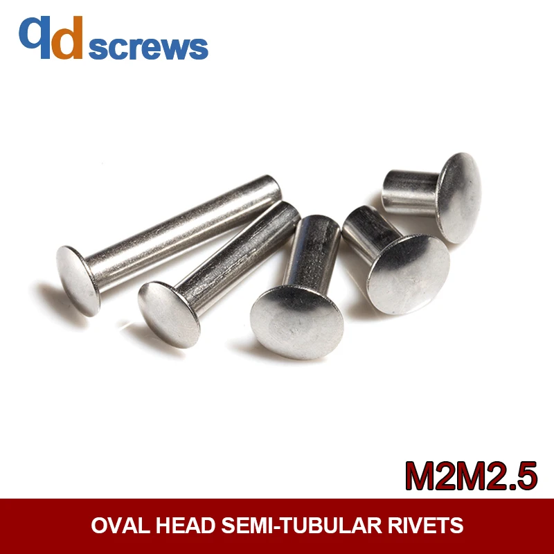 Rivets Solides, 350 Pcs Aluiniu assifs à Tête Plate ulti-Tailles 4
