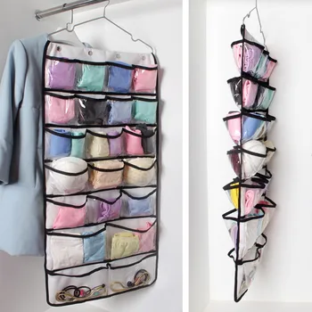 

42 Pockets Hanging Dual-sided Hanging Closet Organizer Storage Storage Drawers Storage Organizer Clothes Pack For Livingroom