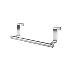 Towel Rack Over Door Towel Bar Hanging Holder Stainless Steel Bathroom Kitchen Cabinet Shelf Hanger