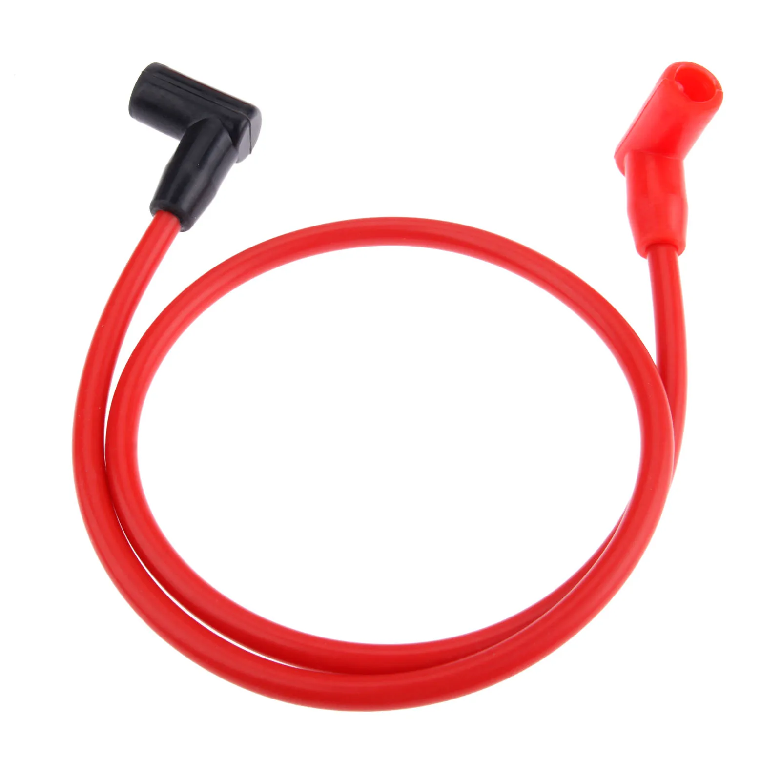 Qiilu Câble d'allumage de voiture 8mm Silicone Spark Allumage Câble Fil  Voiture Auto Accessoire Pièce de Rechange (Rouge)