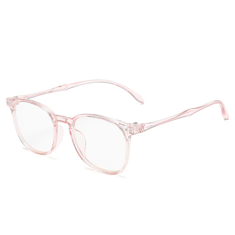 Seemfly ультра светильник анти-синий светильник очки в черной оправе для женщин и мужчин прозрачные линзы очки Классические оптические компьютерные очки - Цвет оправы: Clear Pink