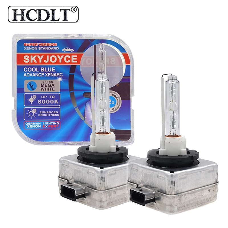  HCDLT 2PCS 35W D1S HID Xenon Lamp Bulbs AC 12V D1S D1C 4300K 5000K 6000K 8000K Car Headlight Bulb With Ceramics Bracket (2)