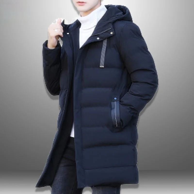 Parkas Men Long Style Parka Man Winter Jacket Coat For Male Hooded Thick Cotton-Padded Jackets Oversize Casual Outwear | Мужская одежда