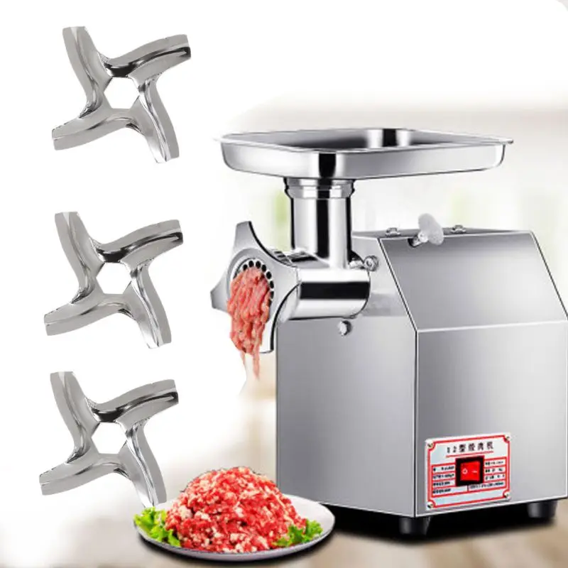 3PCS Stainless Steel Metal Meat Grinder Parts 4 Blade Hexagon Mincer Knife