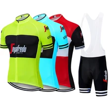 Maillot Ropa Ciclismo мужские летние велосипедные Джерси комплект с коротким рукавом велосипед одежда рубашка для езды на велосипеде