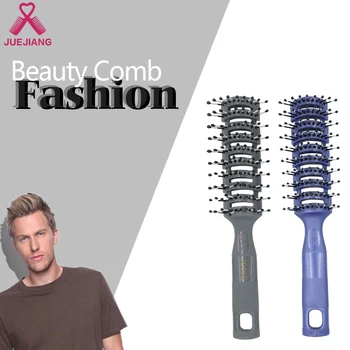 

11 Rows Men's Vented Hair Brush Set Blow Drying & Styling, Mens Hair Brush With Ball Tipped Best Professional Mens Vented Brush